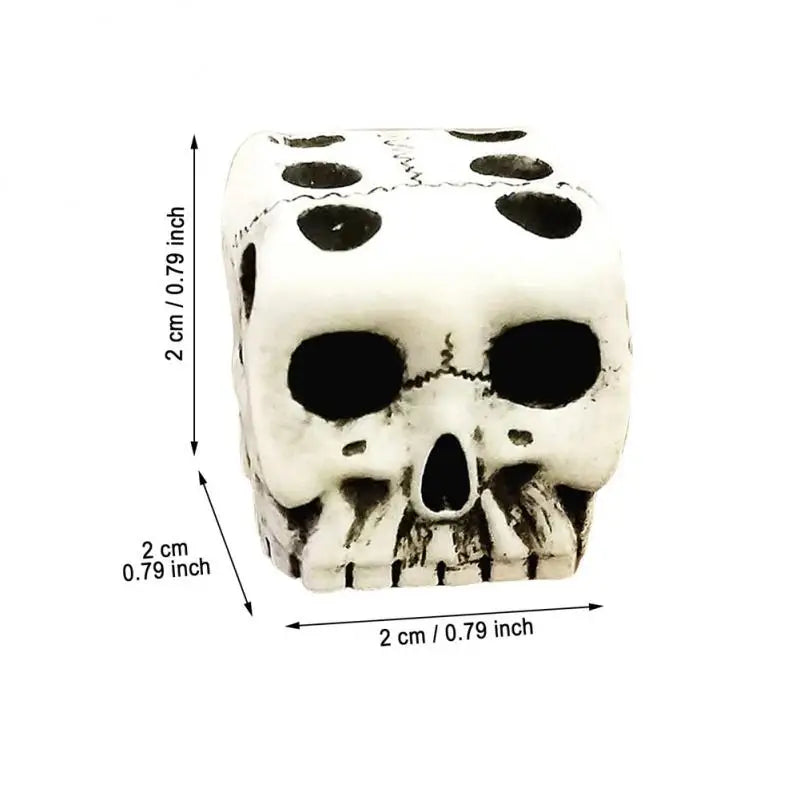 1Pcs Skull Dice 6-Sided Bone Unique Gift Gamer Great For Role Playing Board Game For Halloween