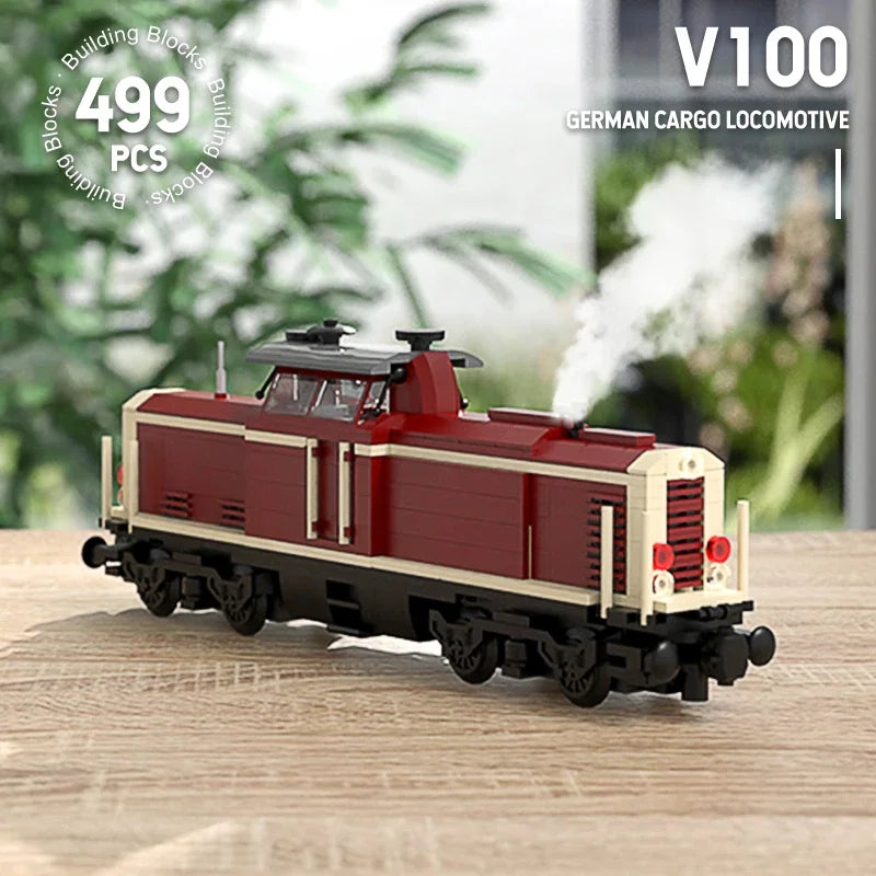 Moc High-Tech City Train Railways Building Blocks Set Retro Steam Train Carriage Bricks Constructor DIY Toys Birthday xmas Gifts