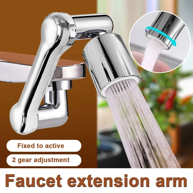 1080° Universal Rotation Faucet Extender Sprayer Head Kitchen Robot Arm Extension Faucets Mixer Aerator Bubbler Water Tap Nozzle