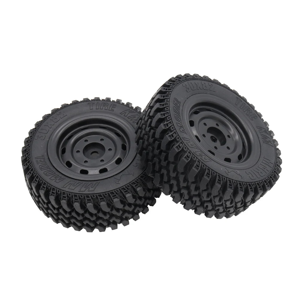 For MN86 Intact 80MM RC Tire RC Rubber Tire Professional Plastic Rubber Tire RC Accessory Upgrade Parts Fit