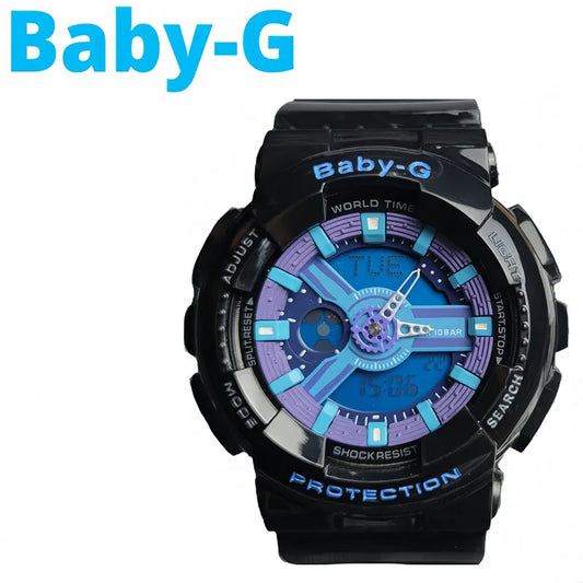 BABY-G Luxury Brand Ladies Watch BA-110 Series New Multifunction LED Light Wristwatch Waterproof Shockproof Sports Woman's Watch