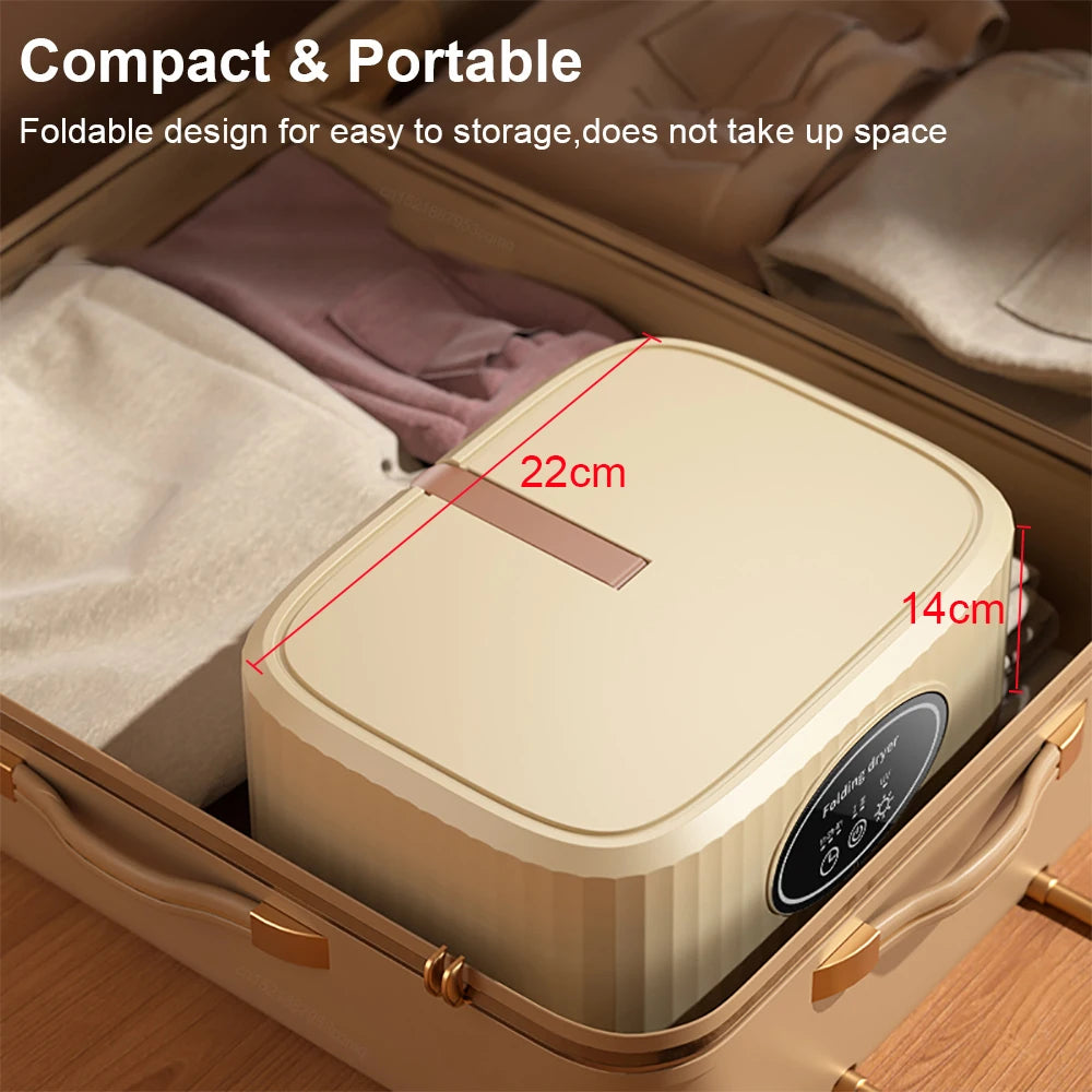 Portable Clothes Dryer Electric Clothing Dryer Folding Laundry Dryer for Home Travel Ultraviolet Foldable Fabric Clothes Drying