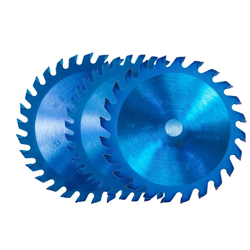 CMCP 85mm Saw Blade For Wood 24/30/36T Nano Blue Coated Mini Circular Saw Blade 85x10/15mm Carbide Cutting Disc TCT Saw Blade