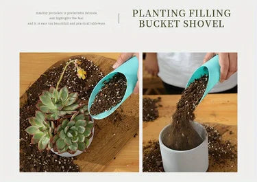 Garden Tools, Plastic Succulent Cups, Buckets, Shovels, Colorful Micro Landscapes, Soil Shovels, Green Plants, Potted Planting