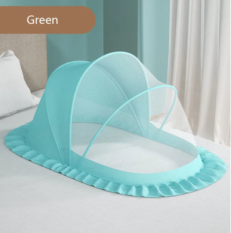 Foldable Crib Mosquito Net Baby Bed Net Polyester Travel Bed Netting Newborn Summer Cradle Bed for Children Mosquito Tent