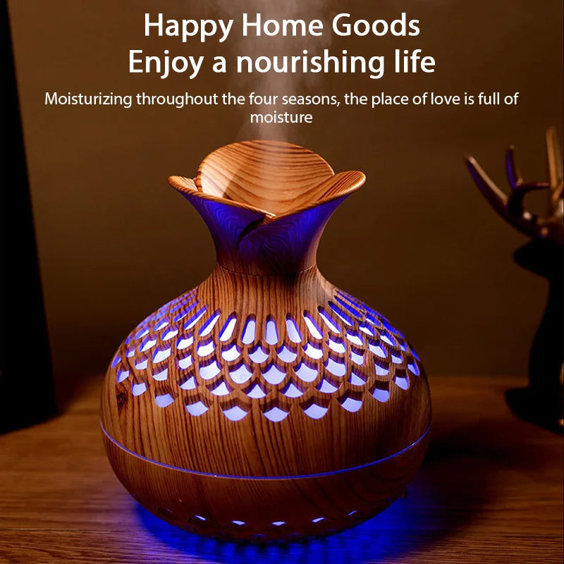 300ml Wood Grain Air Humidifier Essential Oil Aroma Diffuser USB Home Car Office Ultrasonic humidificador Portable Mini Purifier