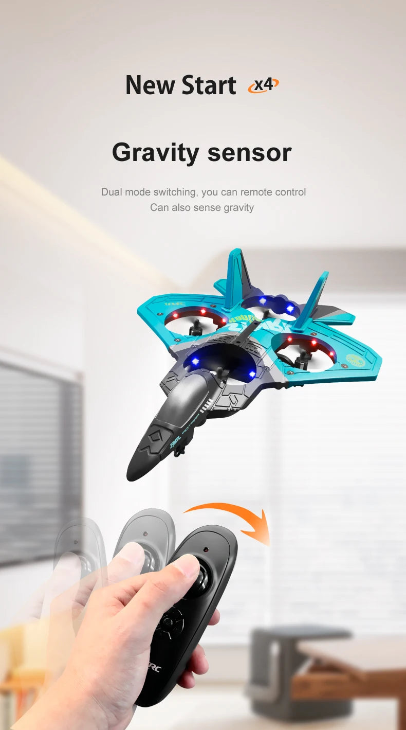 4DRC V17 RC Plane 2.4G Radio Control Fighter Hobby Plane Glider Airplane EPP Foam Remote Control Airplane RC Drone Kids Toys