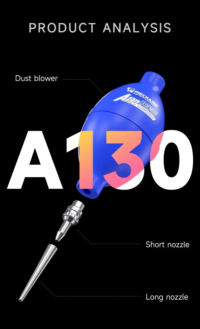 MECHANIC A130 Phone Repair Dust Cleaner Air Blower Ball Dust Cleaning Pen Tools for Phone PCB PC Keyboard Camera  Lens Cleaning