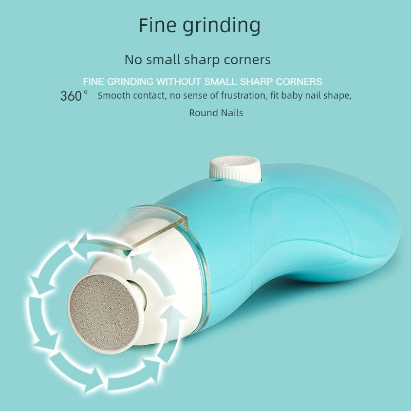 Baby Electric Nail Grinder Baby Nail Clippers Newborn Dedicated Baby Anti-Pinch Nail Scissors Knife Set Care