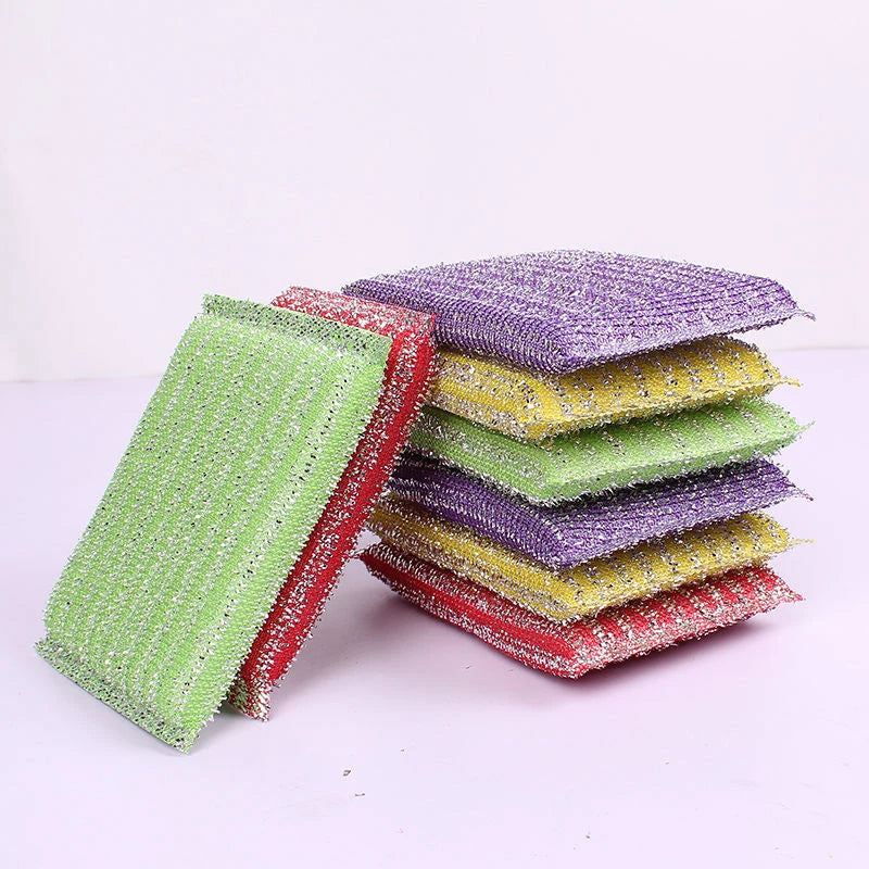 Kitchen Cleaning Sponges Double Sided Sponges Home Pan Pot Dishwashing Sponge Non Scratch Scouring Sponges Stains Removing Rub