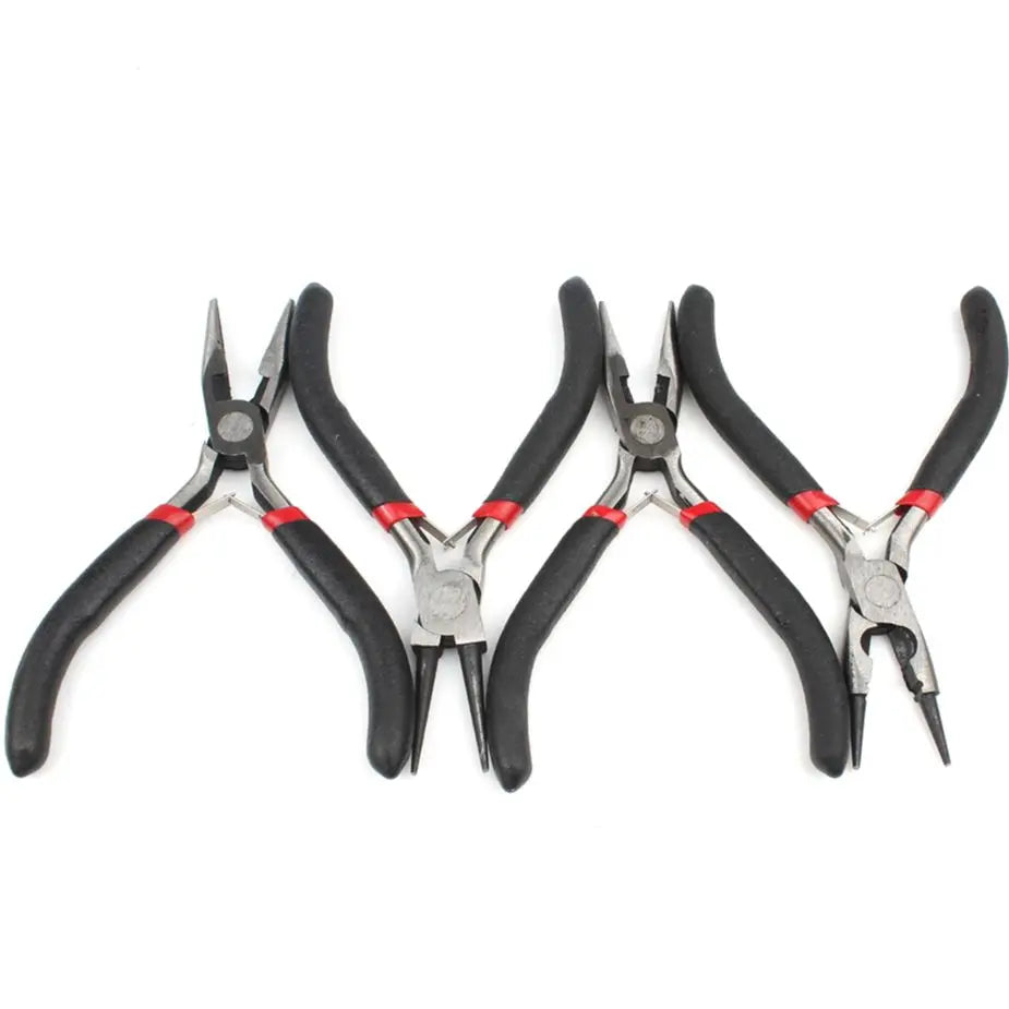 1Pcs Mini Pliers Insulated Cutter Clamping Stripping Wire Crimping Cable Cutters Round Long Nose Pliers For Jewelry Making Tools