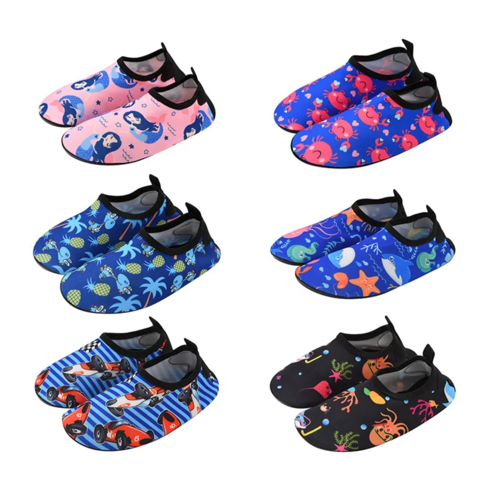 Kids Boys Girls Surfing Beach Diving Shoes Anti-slip Waterproof Soft Rubber Sand Swimming Casual Shoes Children Tekking Shoes