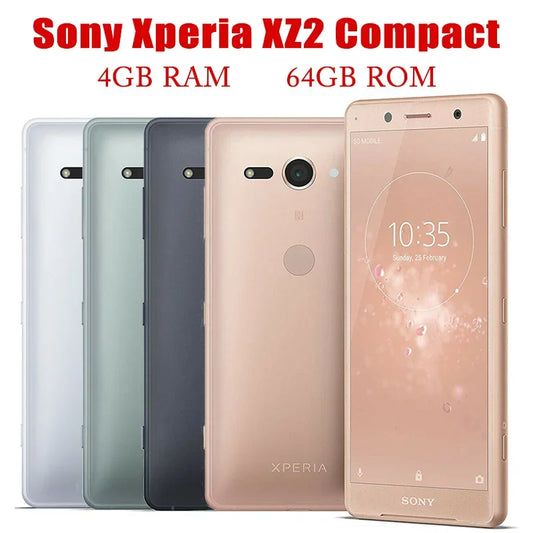 Sony Xperia XZ2 Compact Japan S0-05K H8314 H8324 Single/Dual SIM 5.0" Fingerprint 64GB Mobile LTE Original Unlocked Cell Phone