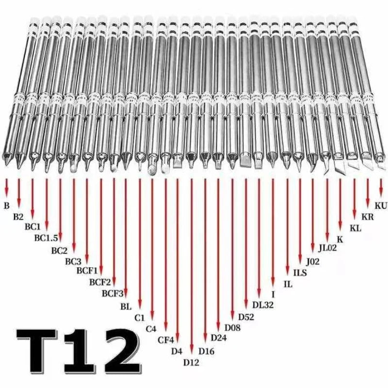 T12 Soldering Iron Tips Welding Tools Electric Soldering Iron For Hakko FX951 T12 Soldering Station Kits