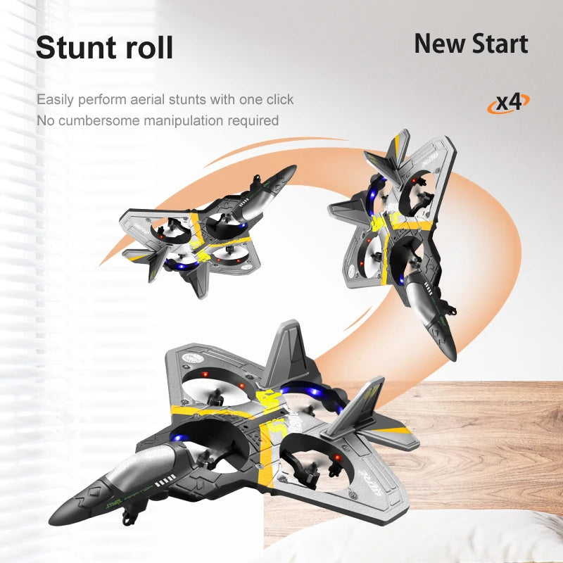 4DRC V17 RC Plane 2.4G Radio Control Fighter Hobby Plane Glider Airplane EPP Foam Remote Control Airplane RC Drone Kids Toys