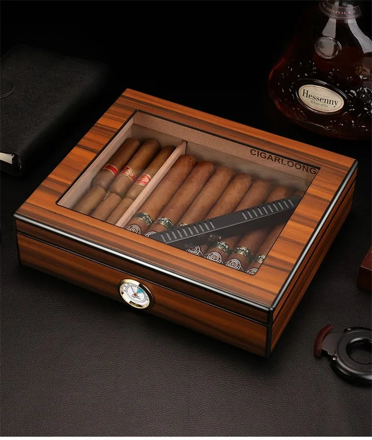 Professional Cases Cigar Humidor for Cigars Box Cigar Travel Humidors Accessories Tenbox Portable Humidifier Lighters Smoking