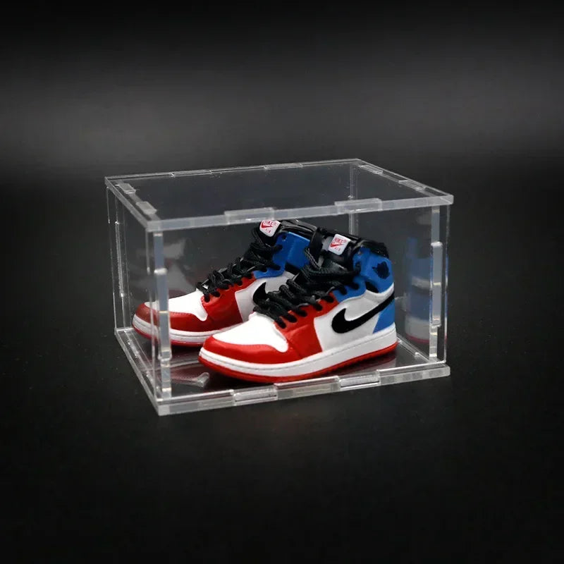 Birthday Gift AJ1 Shoe Model Three-dimensional Sneakers Cake Decoration Car Ornament Jewelry Mini Shoe Model Wall Shoes Gift Box