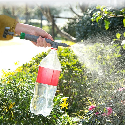 Manual Sprayer Adjustable Beverage Bottle Nozzle High Pressure Air Pump Garden Watering Tool Sprayer Agricultural Accessories