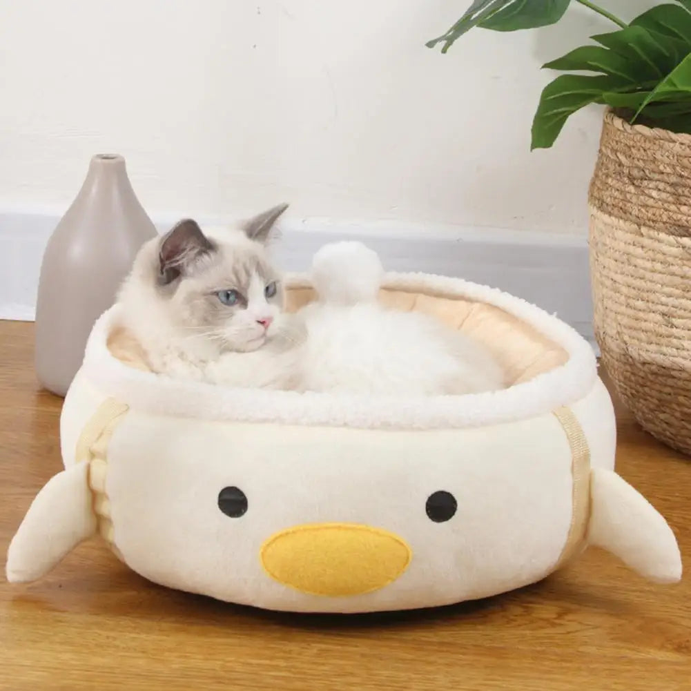 Pet Hammock Non-sticky Hair Cat Nest Thickened Warm  Pretty Winter Pet Sofa Bed Kitten Hanging Bed