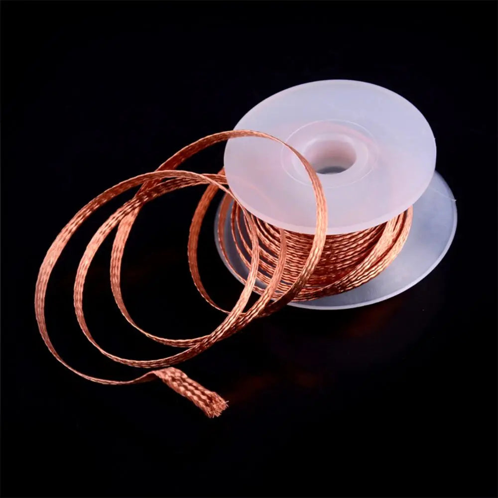 1mm-2.5mm-4mm 1.5M 3M Desoldering Braid Solder Remover Wick Wire Welding Tin Sucker Cable Lead Cord Flux Repair Tool