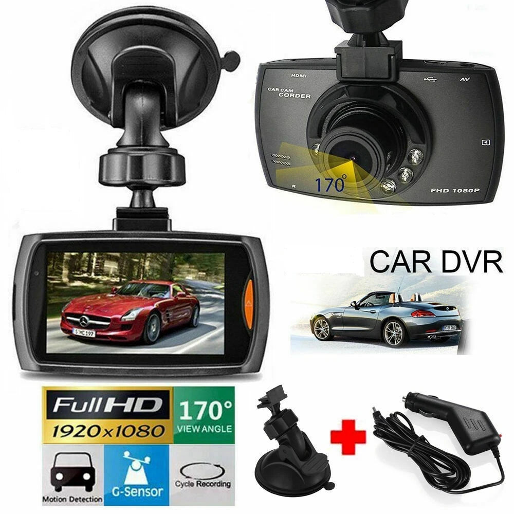 Full HD Car DVR Camera Tachograph Night Vision Digital Car Dash Cam Recorder G-sensor Vehicle Dashboard Camera