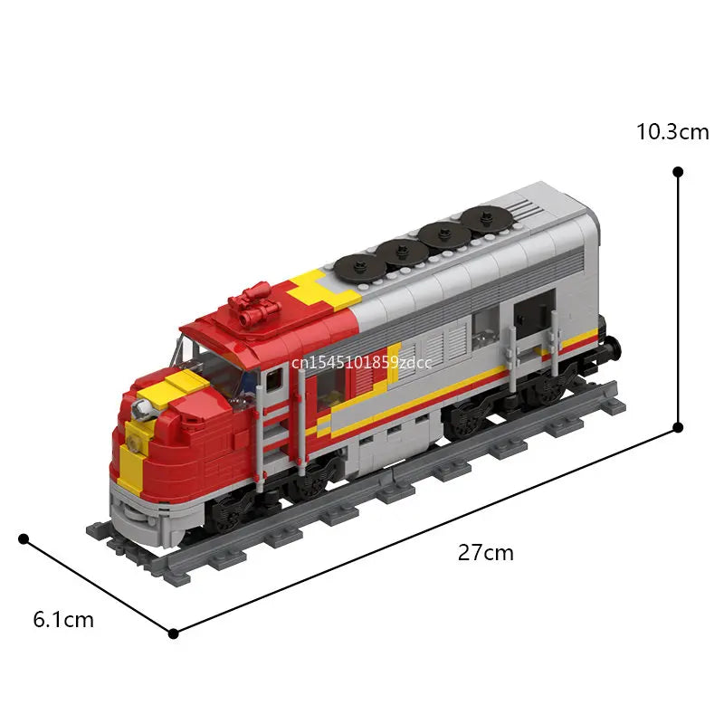 Moc High-Tech City Train Railways Building Blocks Set Retro Steam Train Carriage Bricks Constructor DIY Toys Birthday xmas Gifts