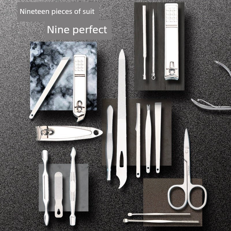 Pruning Nail Clippers Suit Household Pedicure Manicure Implement Nail Groove Foot Scissors Bent Nose Plier Dedicated Single Men's Inflammation