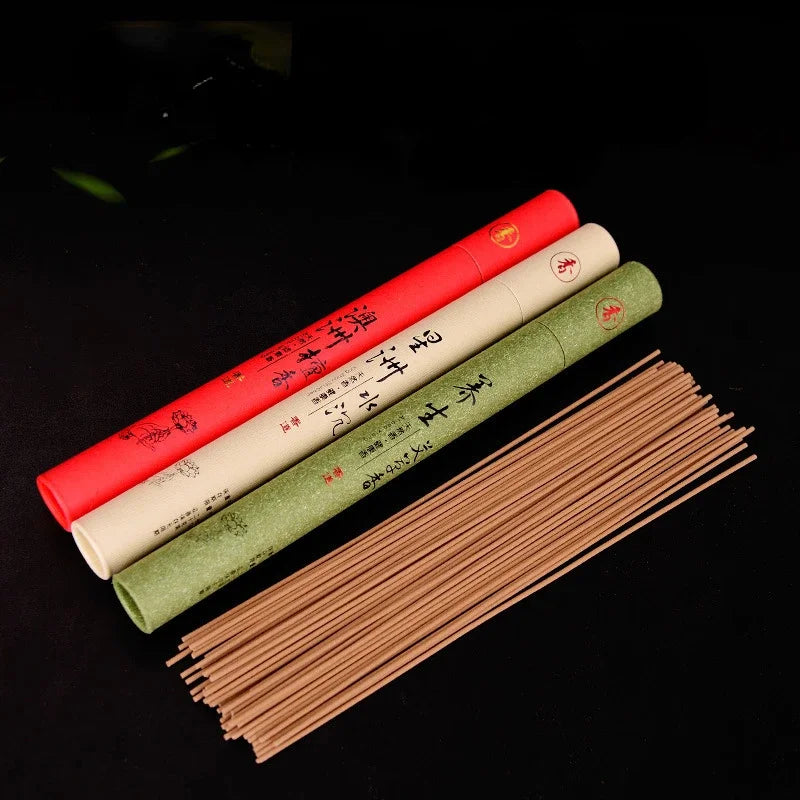 Y 40Pcs Natural Sandalwood Incense Sticks Home Incense Stick Aroma Blessing Ceremony Pray Buddha Incense Lavender Green Tea Rose