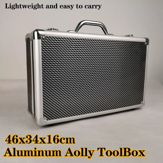 Aluminum Tool Case Carbon Fiber Tool Box Portable Tool box Organizer Box Instrument Hard Case Tool Bag Pelican Aluminum Case Box