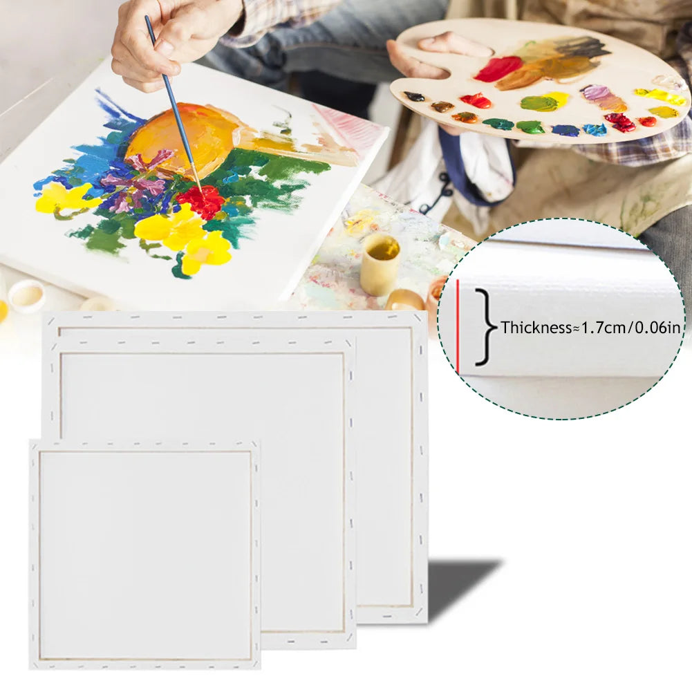 Mini Artists Canvas Art Drawing Board Blank Canvas Painting Frame Acrylic Oil Paint DIY Craft Artist Supplies School Accessories