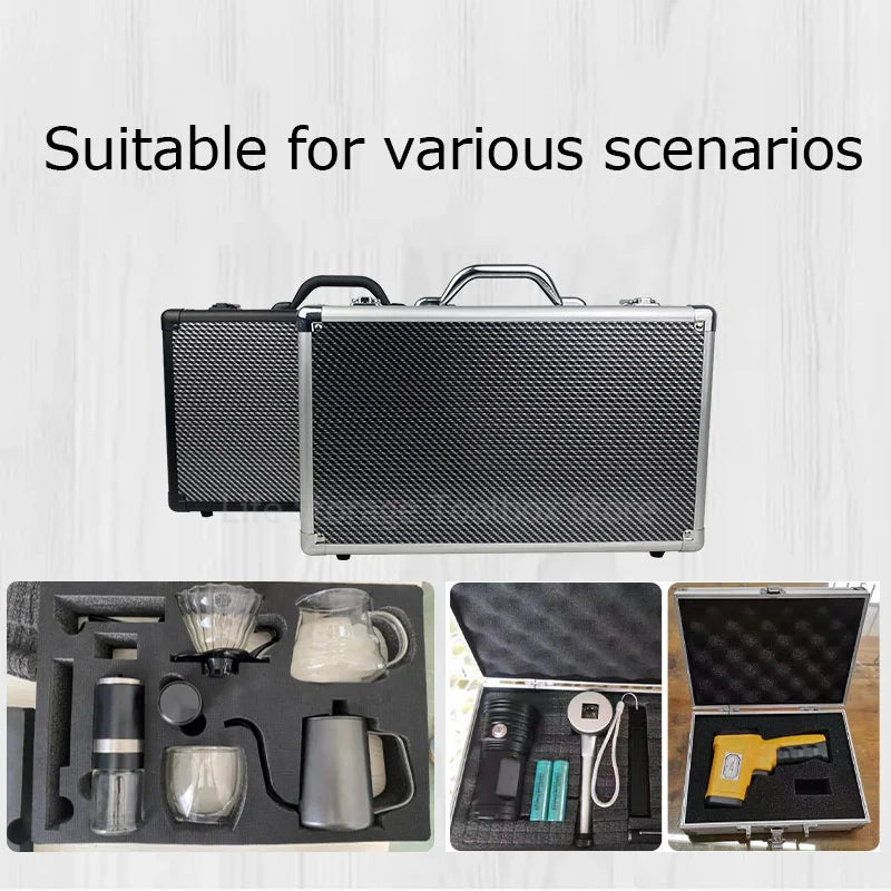 Aluminum Tool Case Carbon Fiber Tool Box Portable Tool box Organizer Box Instrument Hard Case Tool Bag Pelican Aluminum Case Box