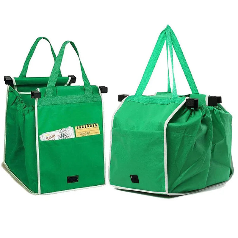 Supermarket Shopping Bag Eco Friendly Trolley Tote Thicken Cart Bags Large Capacity Handbags Foldable Reusable Women Cart Bag