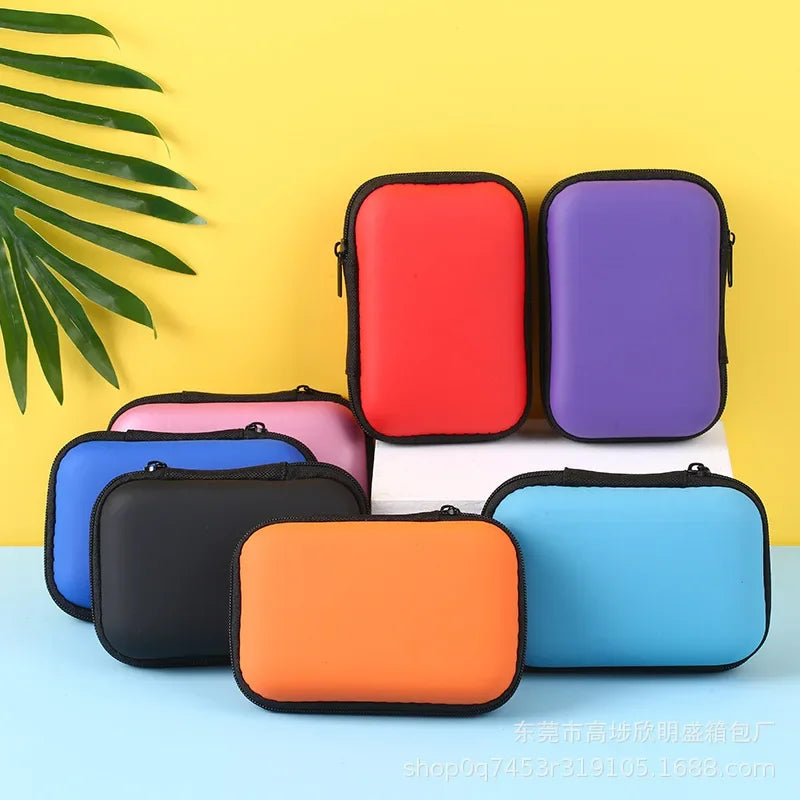 Hot Sale 5Colors Hard Case for Board Games Children Game Cards Travel Zipper Carry Cases Earphone Storage Box Dropshipping