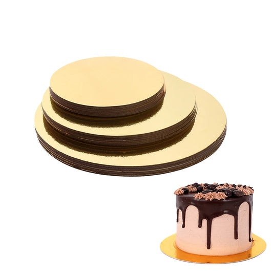 3pcs/Set Round Cake Board Circle Cardboard Base Diameter 12,16,22,26cm Perfect for Decorating Cupcake Dessert Tray Tools