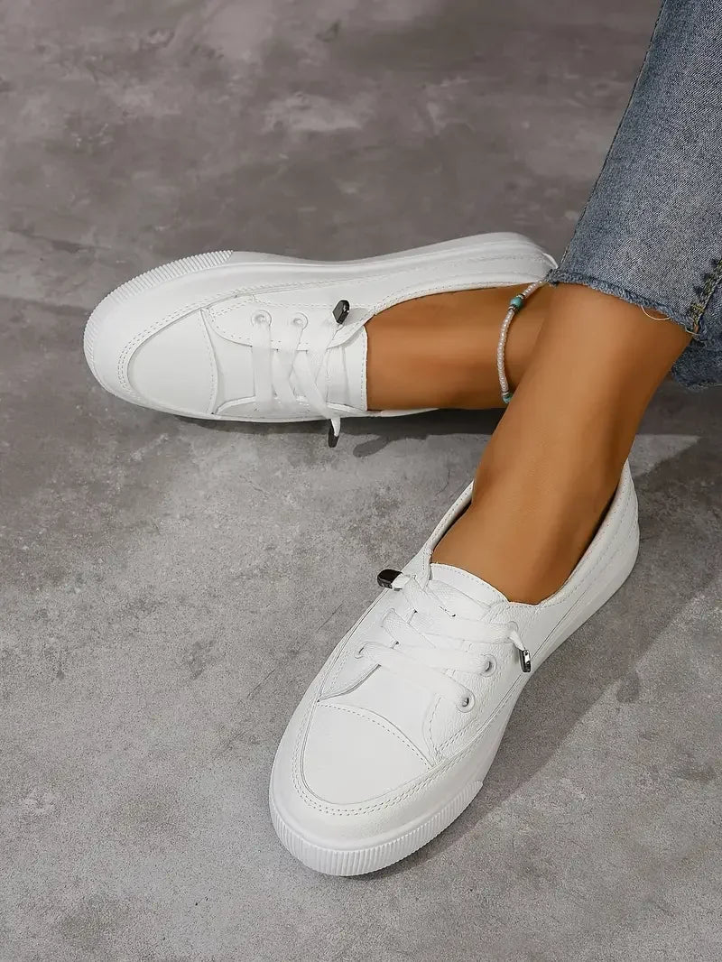 Spring and Summer Fashion New Breathable Round Toe Mouth Casual and Comfortable Flat Walking Shoes Sneakers Zapatos De Mujer