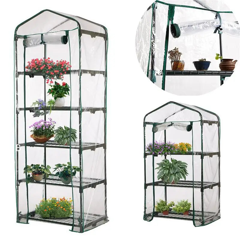 Portable Indoor Greenhouse For Home Outdoor Planting Greenhouse Shed Cover PVC Garden Warmer Clear Replacement Cover