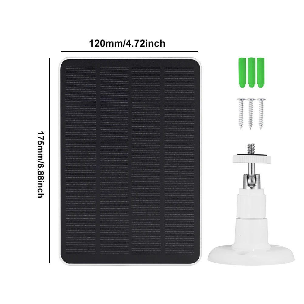 20W Solar Panel Kit with 3-meter Charging Cable Portable Solar Panel 360 Rotating for Ring Spotlight Camera/Ring Stick Up Camera