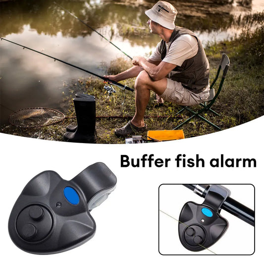 LED Light Fishing Alarm Portable Fish Bite Alarm Electronic Buzzer on Fishing Rod with Loud Siren Daytime Night Indicator