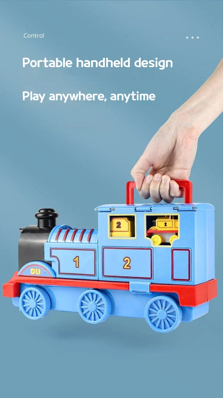 Thomas and Friends Rail Train Suit Racing Track Orbital Set Big Size Train Storage Box Toy Casting Alloy Model Children Toy Gift