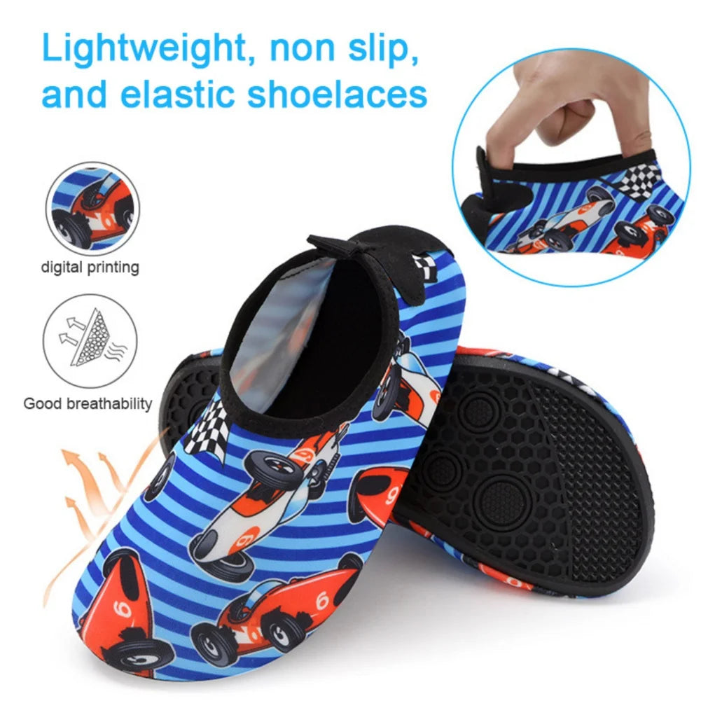 Kids Boys Girls Surfing Beach Diving Shoes Anti-slip Waterproof Soft Rubber Sand Swimming Casual Shoes Children Tekking Shoes