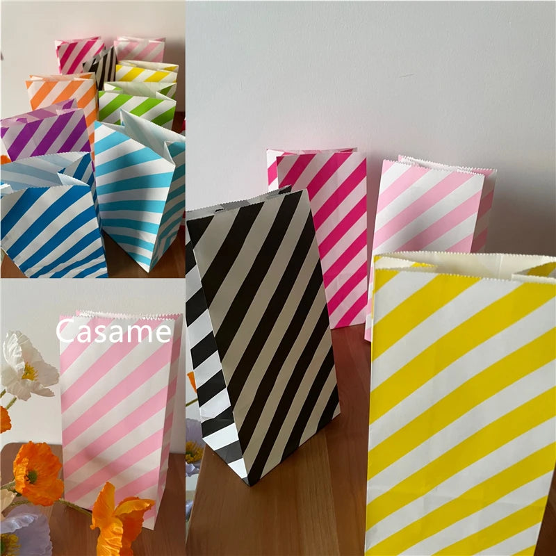 Multiple Color New Paper Bag Mini Stand Up Colorful Polka Dot Bags 18x9x6cm Favor Open Top Gift Packing Treat Gift Bag Wholesale