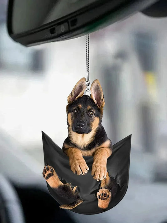 Car Pendant Practical Interior Ornament Hanging Mini Puppy Shape Car Hanging Toy Gift Car Decoration Accessories