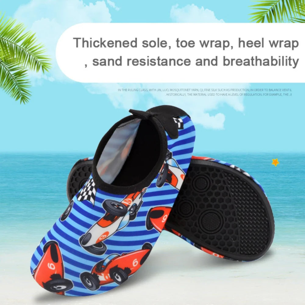 Kids Boys Girls Surfing Beach Diving Shoes Anti-slip Waterproof Soft Rubber Sand Swimming Casual Shoes Children Tekking Shoes