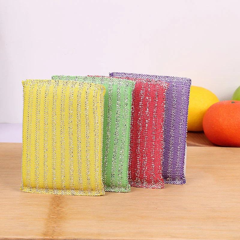 Kitchen Cleaning Sponges Double Sided Sponges Home Pan Pot Dishwashing Sponge Non Scratch Scouring Sponges Stains Removing Rub