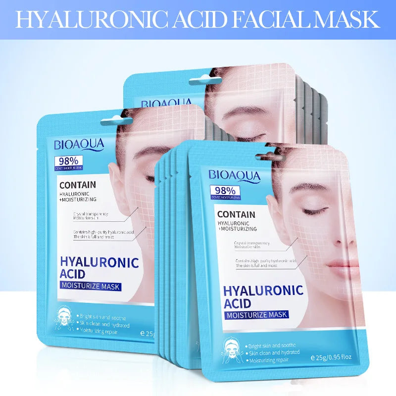 15pcs BIOAQUA Retinol Collagen Firming Facial Masks Hydrating Brightening Moisturizing Face Mask Facial Skin Care Products