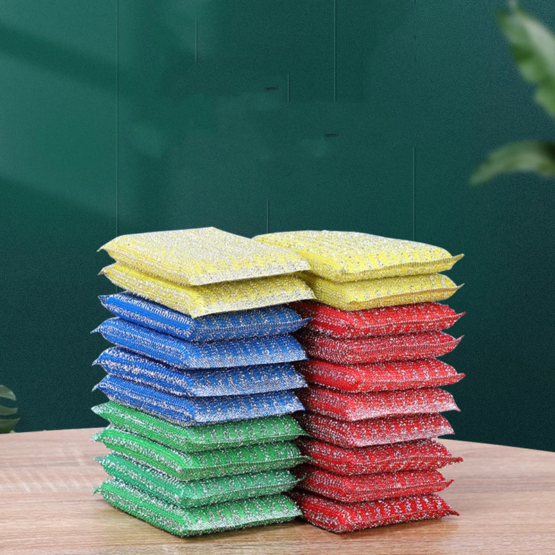 Kitchen Cleaning Sponges Double Sided Sponges Home Pan Pot Dishwashing Sponge Non Scratch Scouring Sponges Stains Removing Rub