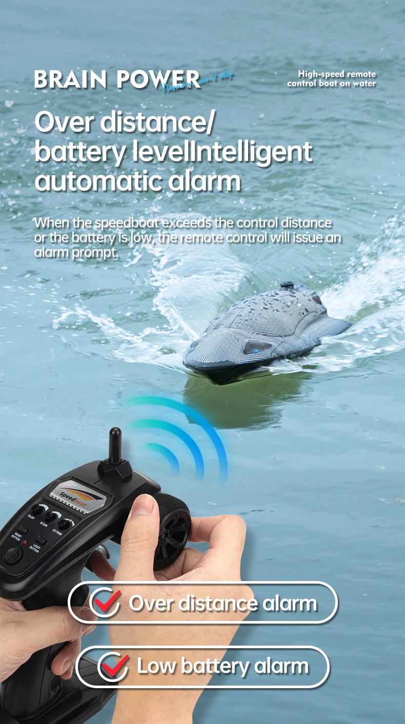 Rc Boat High Speed Racing Ship 25Km/h Waterproof Rechargeable Model Electric Radio Remote Control Speedboat Toys for Boys Gift