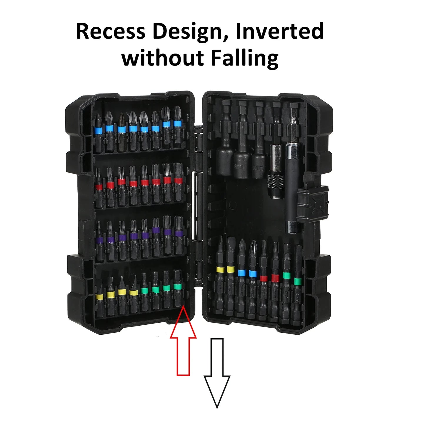 15/20/45PCS Drill Bit Set Screwdriver Bit Set Impact Driver Bit Set for Wood Metal Steel and Security Screwdriver Bits with Case