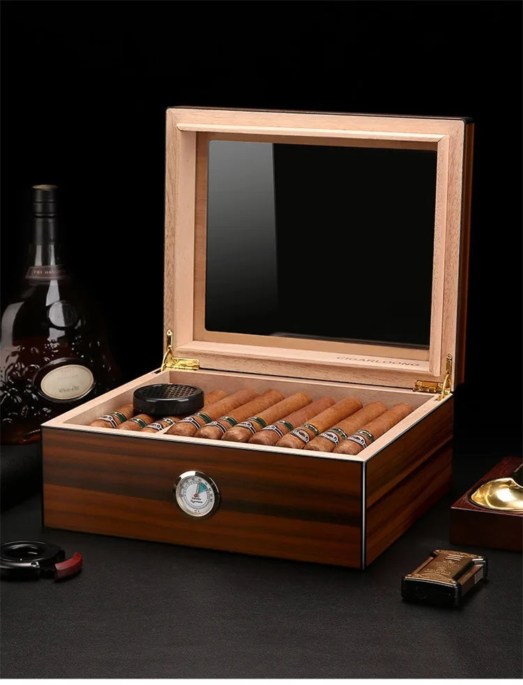 Professional Cases Cigar Humidor for Cigars Box Cigar Travel Humidors Accessories Tenbox Portable Humidifier Lighters Smoking