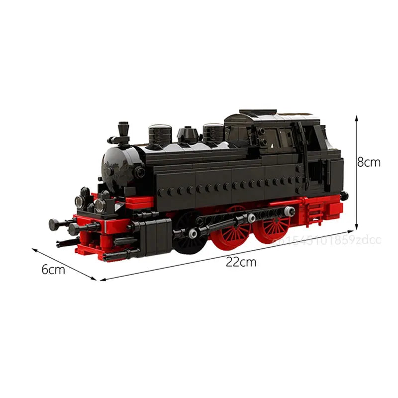 Moc High-Tech City Train Railways Building Blocks Set Retro Steam Train Carriage Bricks Constructor DIY Toys Birthday xmas Gifts